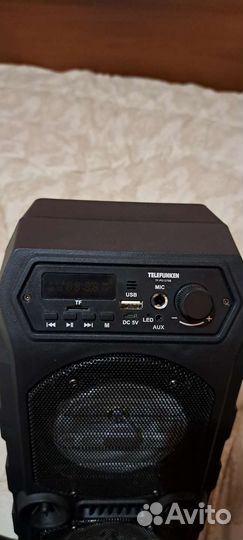 Портативная колонка караоке Telefunken 30Вт новая