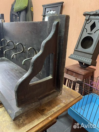 Старинная вешалка дерево