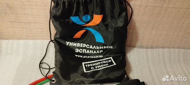 Набор инвентаря для фитнеса: резинки, эспандеры