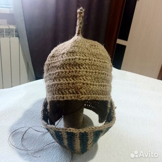 Шапка для бани из джута