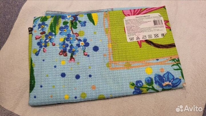 Полотенца махровые и вафельные для кухни. Новые