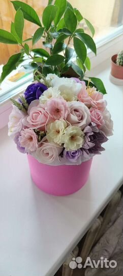 Букет цветы из мыла