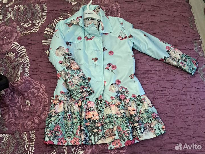Плащ на девочку с утеплением