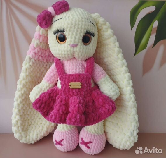 Зайка, игрушка ручной работы