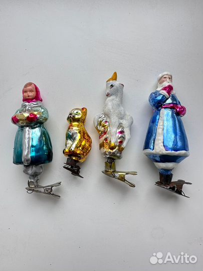 Елочные игрушки СССР на прищепке