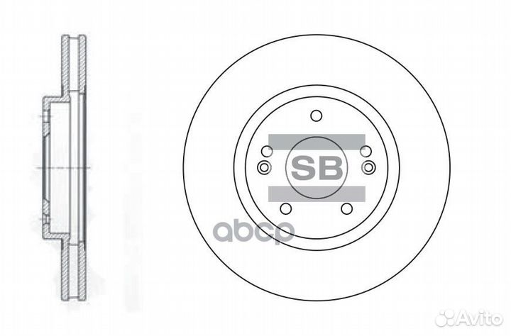 Диск тормозной передний (294х26) 5 отв SD1060 S