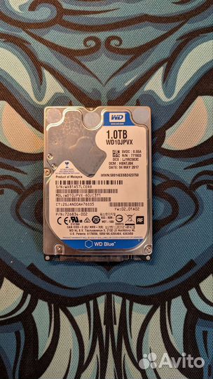 Жесткий диск WD Blue для ноутбука