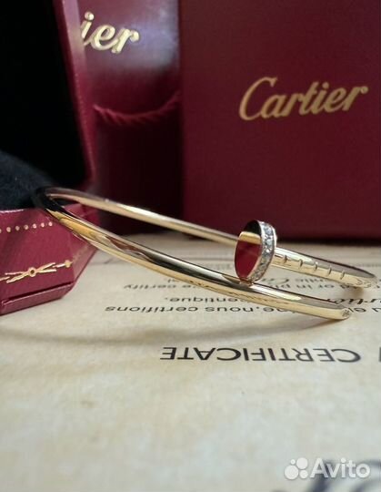 Золотой браслет Cartier гвоздь с бриллиантами