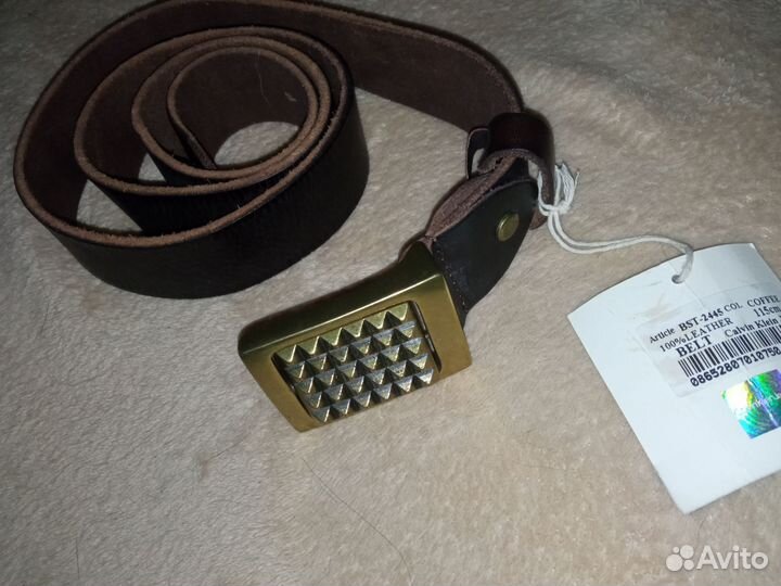 Ремень кожаный, оригинал, Calvin Klein