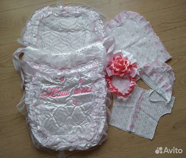 Конверт на выписку для девочки весна/лето