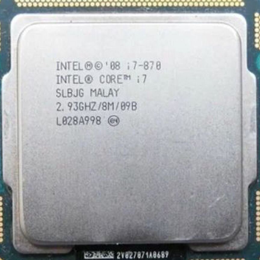 [I7-870] Intel Core 3,6ghz 8mb Lga1156 4/8 Ядер I7-870