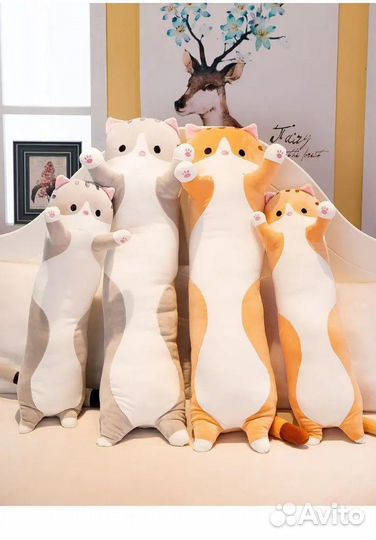 Кот-Сосиска/Кот-Батон (все размеры и цвета)