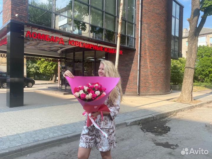 Розы микс. Цветы. Доставка. Калининград