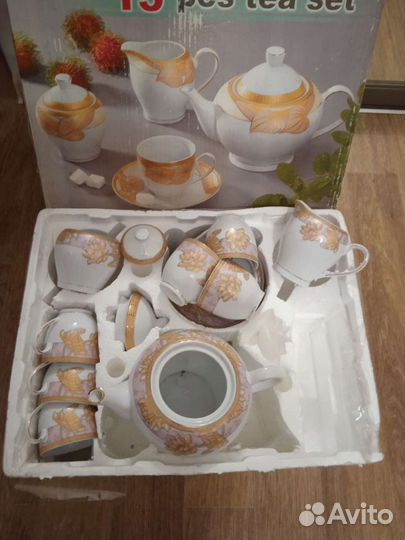 Сервиз чайный новый 15 предметов