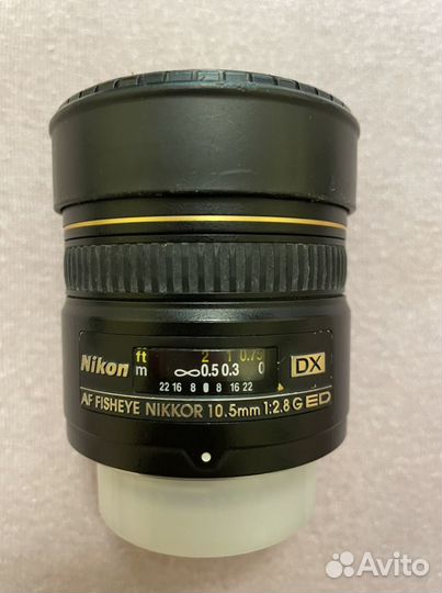 Обьектив nikon fisheye nikkor 10.5 mm 1:2.8 G