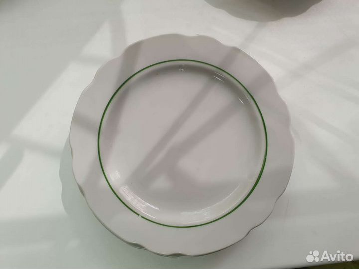 Тарелки Блюдца Дулево зик Песочное