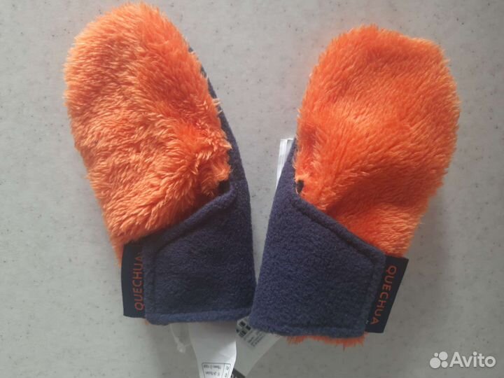 Варежки флисовые Quechua на 1,5-2 года