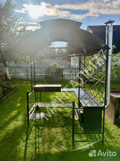 Мангал с крышей