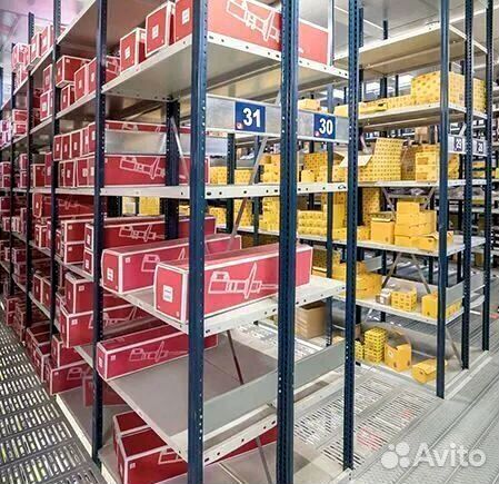 Складские полочные стеллажи для хранения