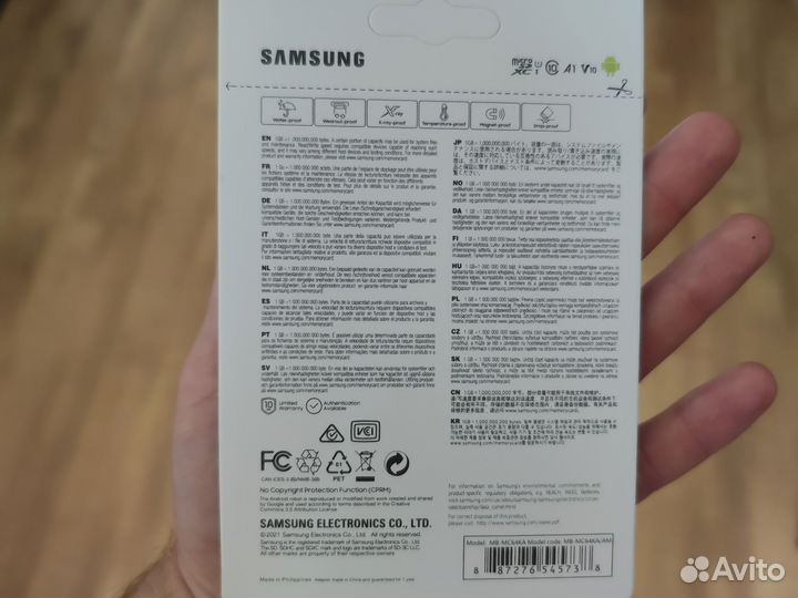 Карта памяти micro sd 2шт 128gb и 2шт 64gb samsung