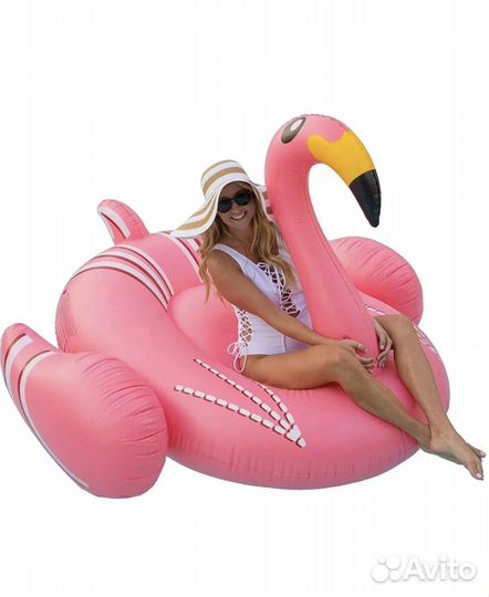 Надувной гигантский фламинго матрас, круг