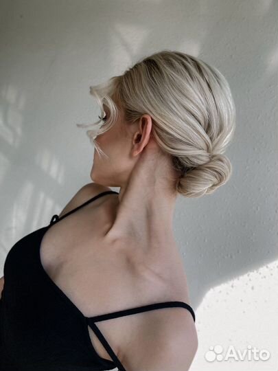 Вечерняя(свадебная) причёска, локоны