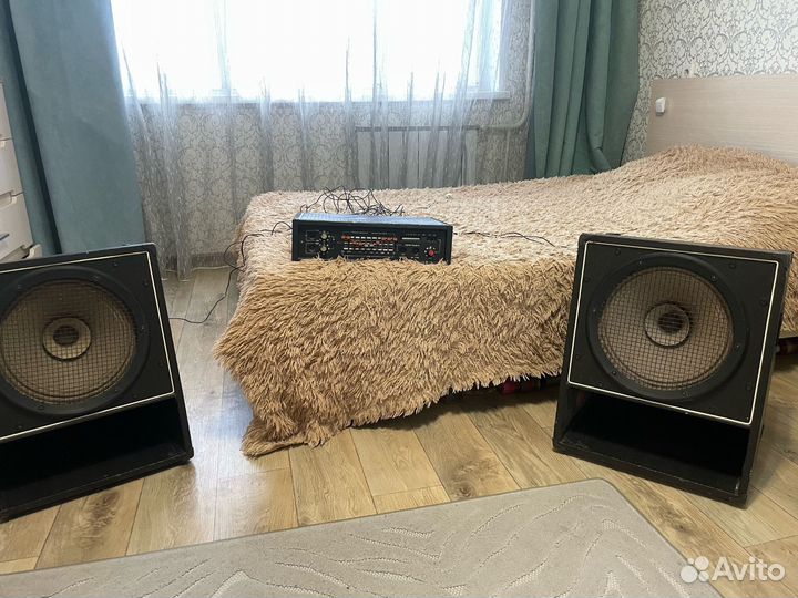 Аудиосистема СССР. Усилитель две колонки Форманта