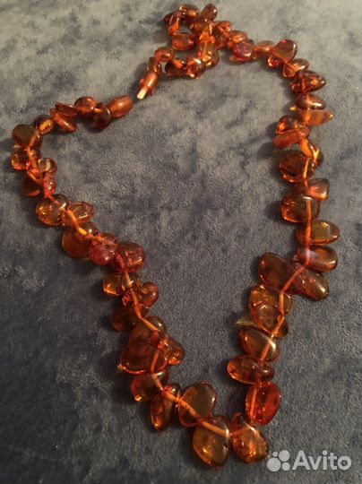Бусы янтарные натуральные