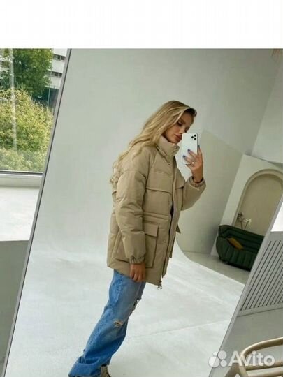 Куртка с капюшоном зимняя 40-46