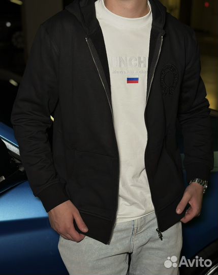 Кофта chrome hearts зипка