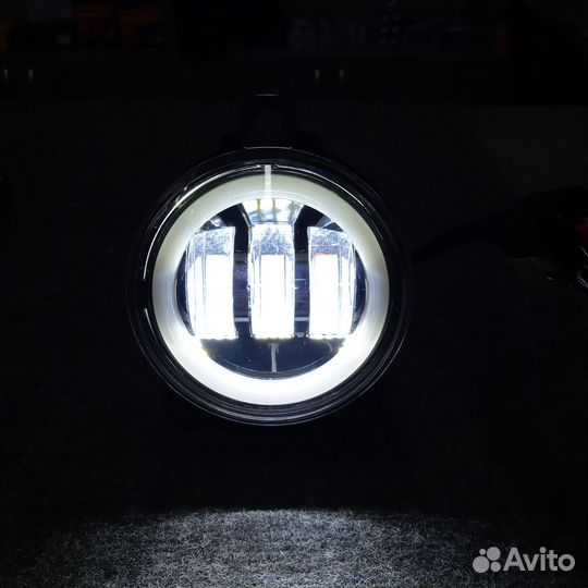 LED противотуманки Приора-1, ГАЗель, с дхо