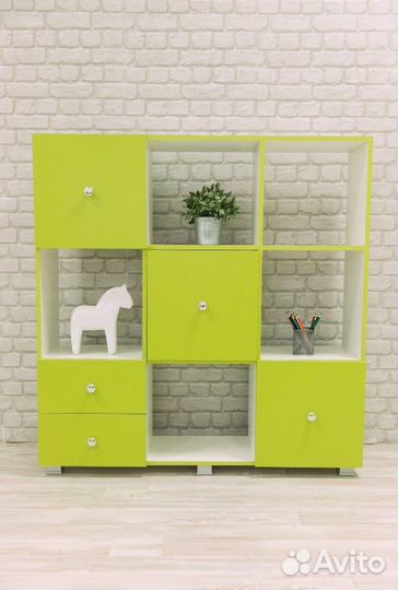 Стеллаж Кубик В-1 в разных цветах