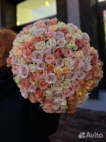 Цветы. Букет 101 роза с доставкой