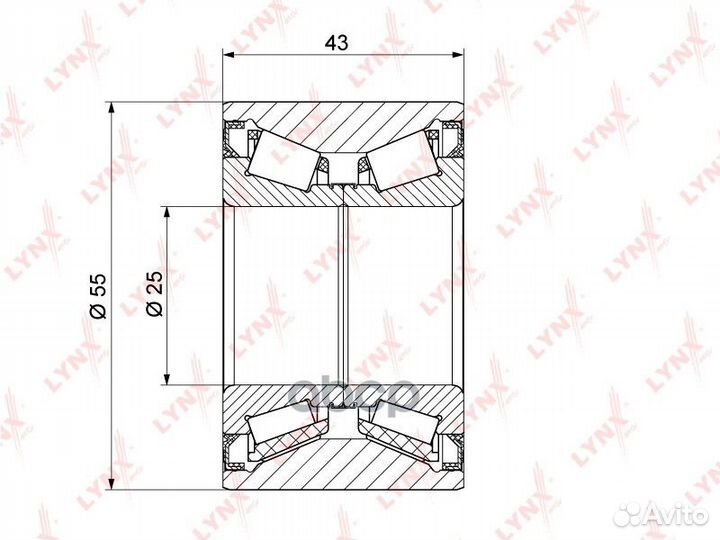 Комплект подшипника ступицы колеса зад WB12