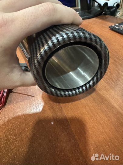 Насадка с подсветкой на глушитель автомобиля