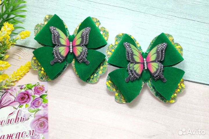 Бантики весенние с бабочками