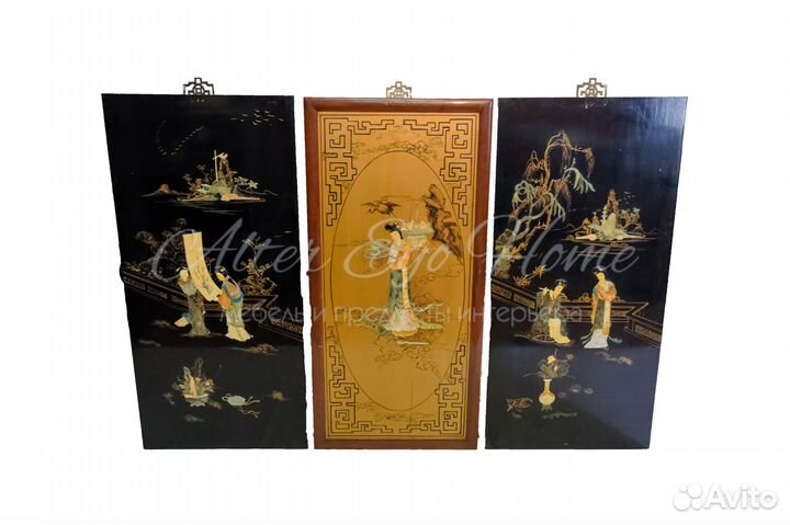 Настенное лаковое панно 1940-х гг