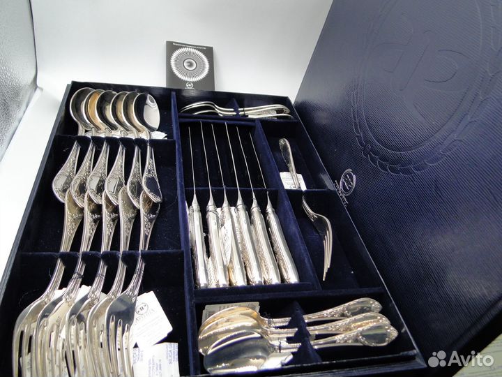 Набор столового серебра на 6 персон, 925 проба