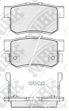 Колодки тормозные дисковые перед/зад PN8397