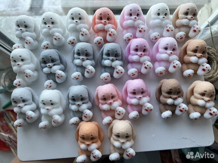 Сувенирное Мыло ручной работы зайка