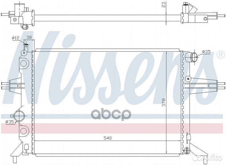 Радиатор основной 63005A Nissens