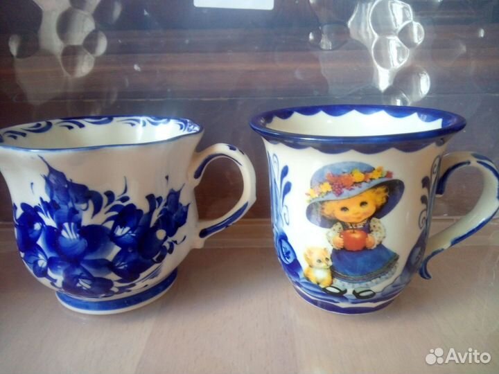 Именные кружки Гжель