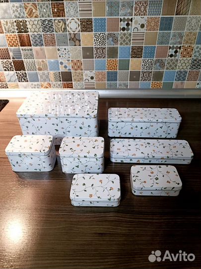 IKEA набор банок флатэн 7 штук новый