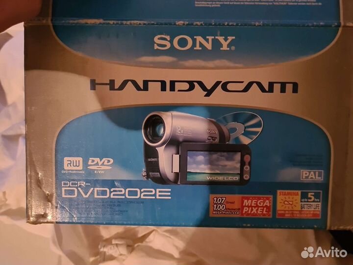 Видеокамера sony handycam dvd