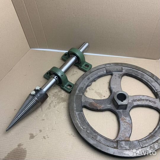 Винтовой дровокол комплект шкив ременная передача