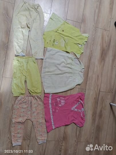 Детские вещи пакетом для девочек 86 92