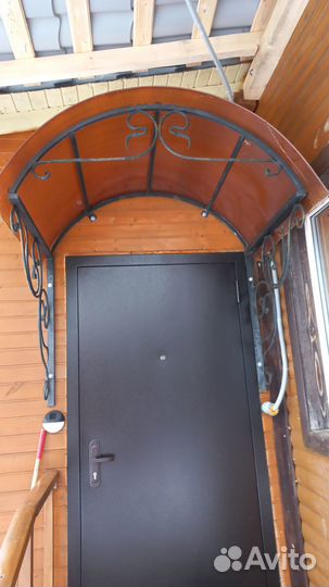 Кованный козырёк б/у