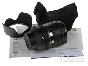 Объектив nikon 16-85MM F3.5-5.6G ED VR AF-S DX NIK