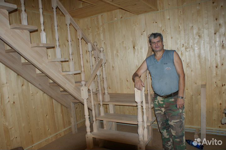 Монтаж и изго-ние деревянных межэтажных лестниц