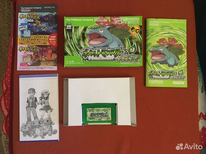 Pokemon Leaf Green JPN для Game boy advance